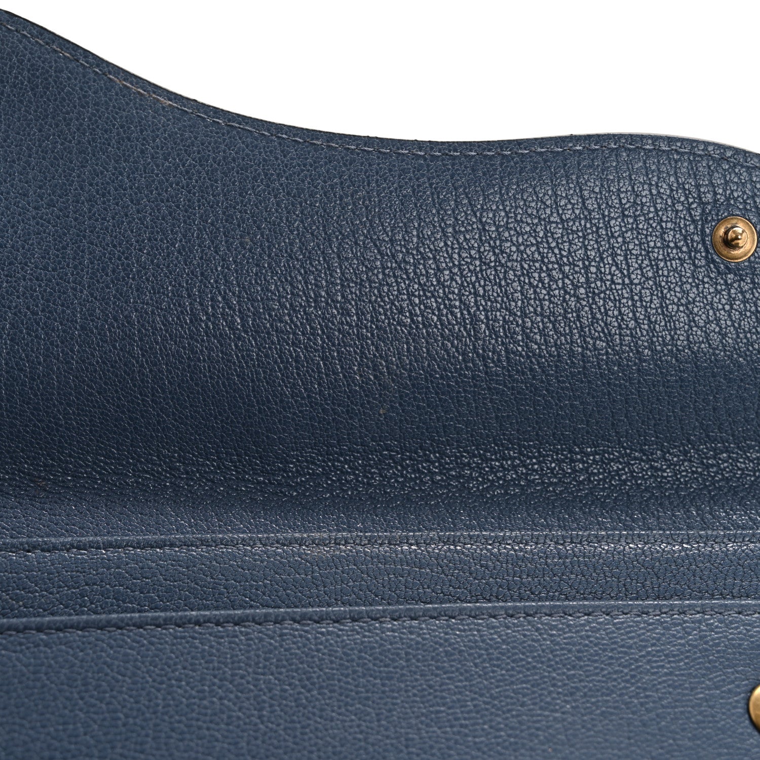 Christian Dior Goatskin Saddle Pouch Wallet Cloud Blue 9 of 11