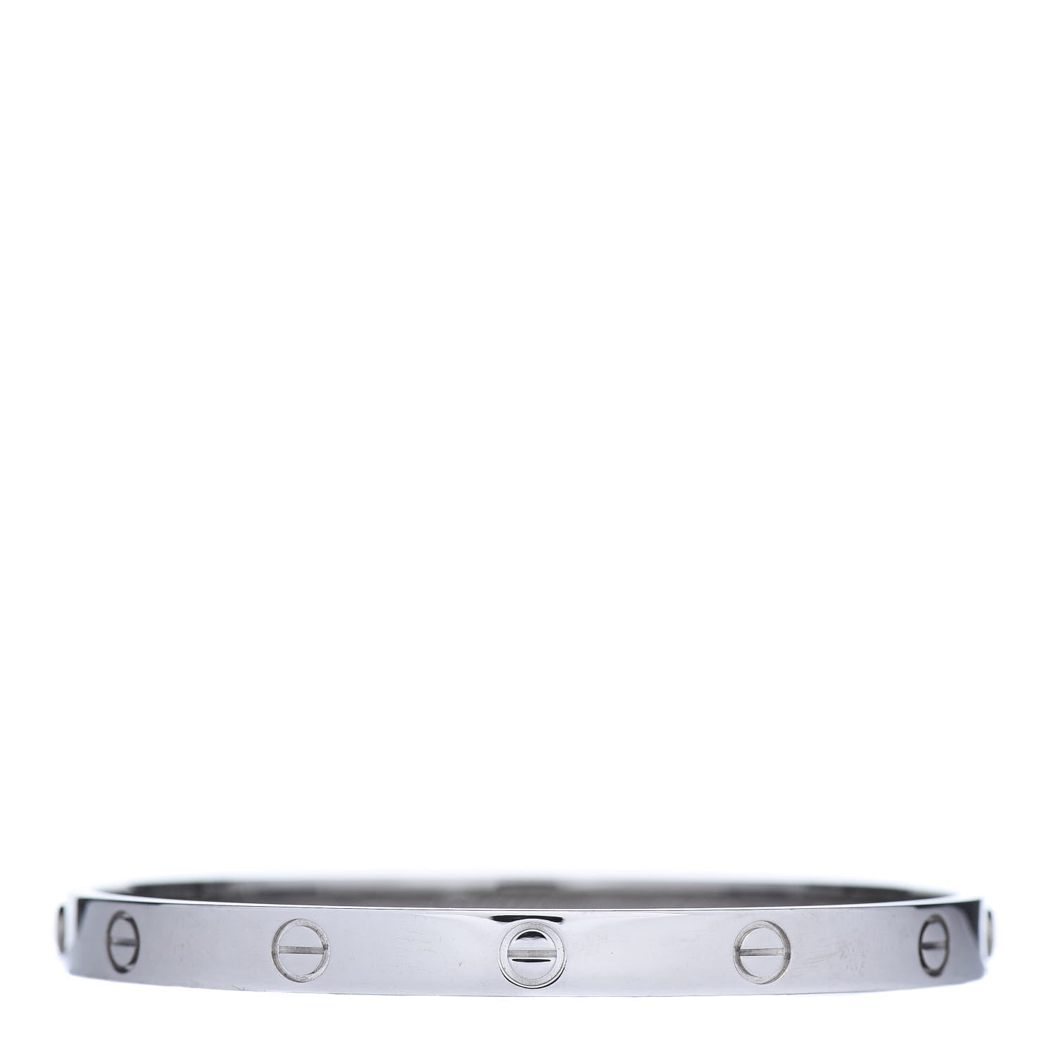 Cartier 18K White Gold LOVE Bracelet 19 1 of 5