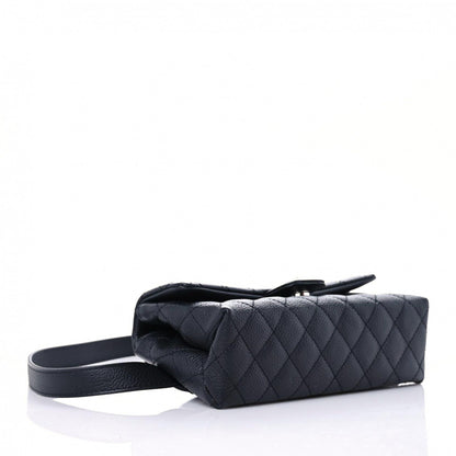Chanel Grained Calfskin Quilted 2.55 Reissue Flap Belt Bag Clutch Black 4 of 13