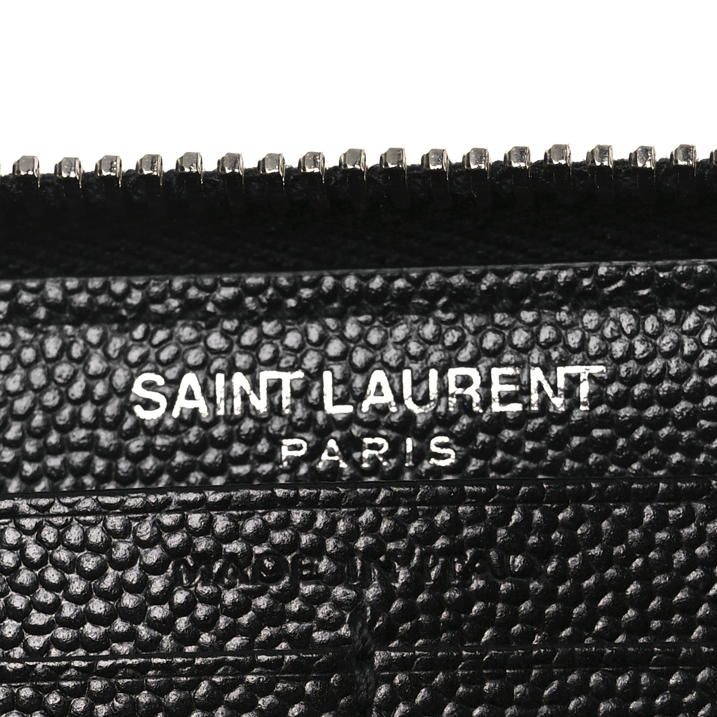 Grain De Poudre Matelasse Chevron Monogram Zip Around Wallet Black