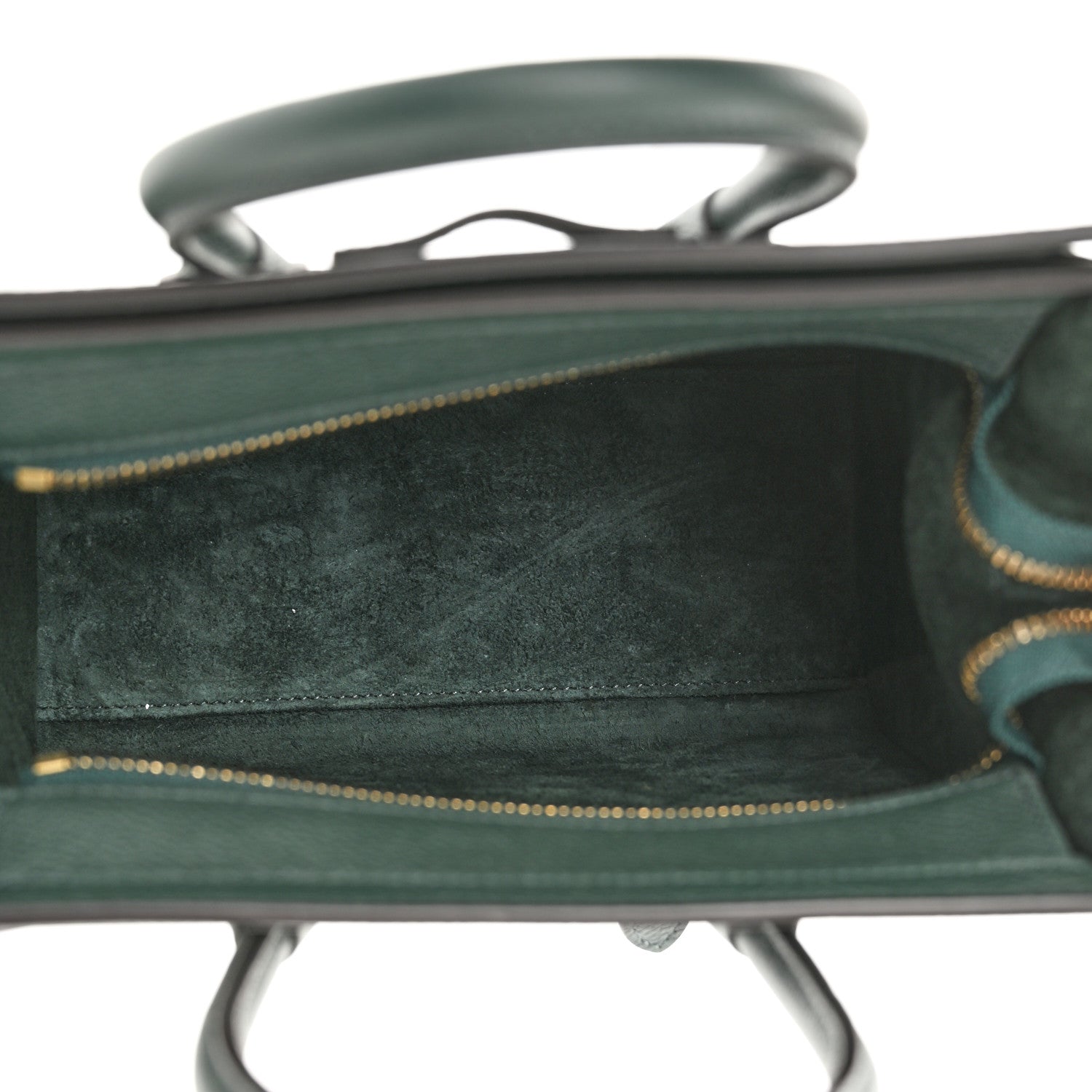 Celine Drummed Calfskin Nano Luggage Amazone 5 of 11