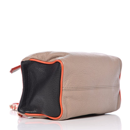 Givenchy Sugar Goatskin Tri-color Pandora Wristlet Taupe Black Orange 4 of 10