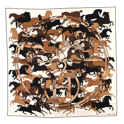 Hermes Silk Ex Libris En Camouflage Scarf 90 1 of 3