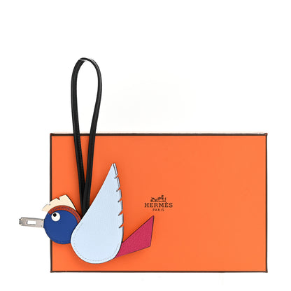 Hermes Epsom Swift Chevre Mysore Birdy Bag Charm Bleu Brume Rose Mexico Bleu Royal Cuivre Nata Black 5 of 5