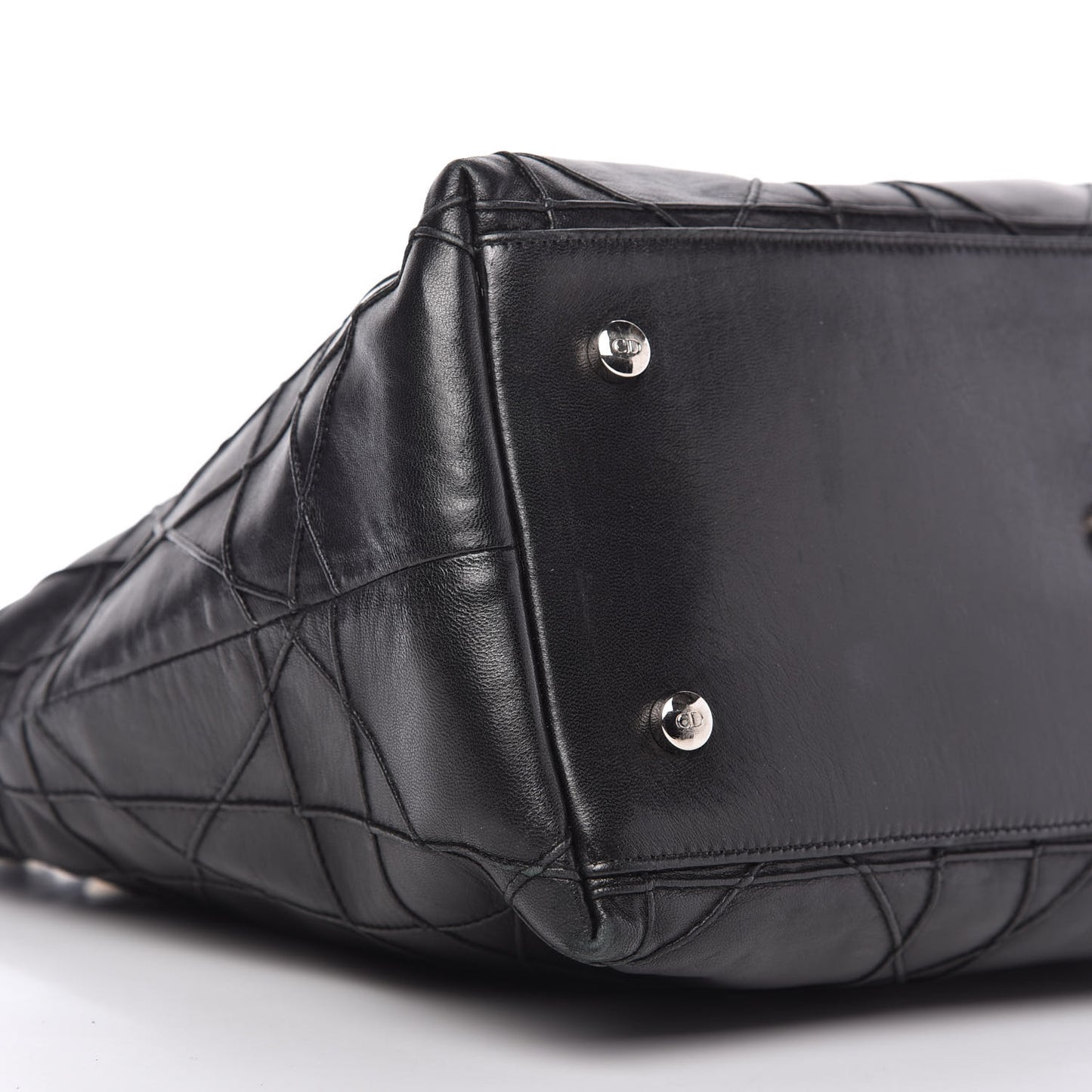 Lambskin Cannage Medium Granville Tote Black