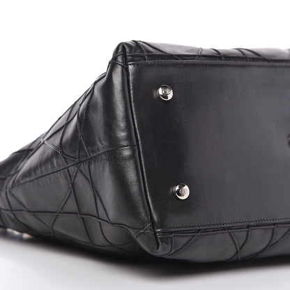 Christian Dior Lambskin Cannage Medium Granville Tote Black 6 of 10