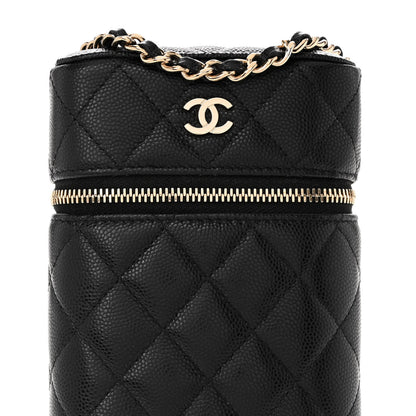 Chanel Caviar Quilted Phone Holder With Chain Black 7 of 10