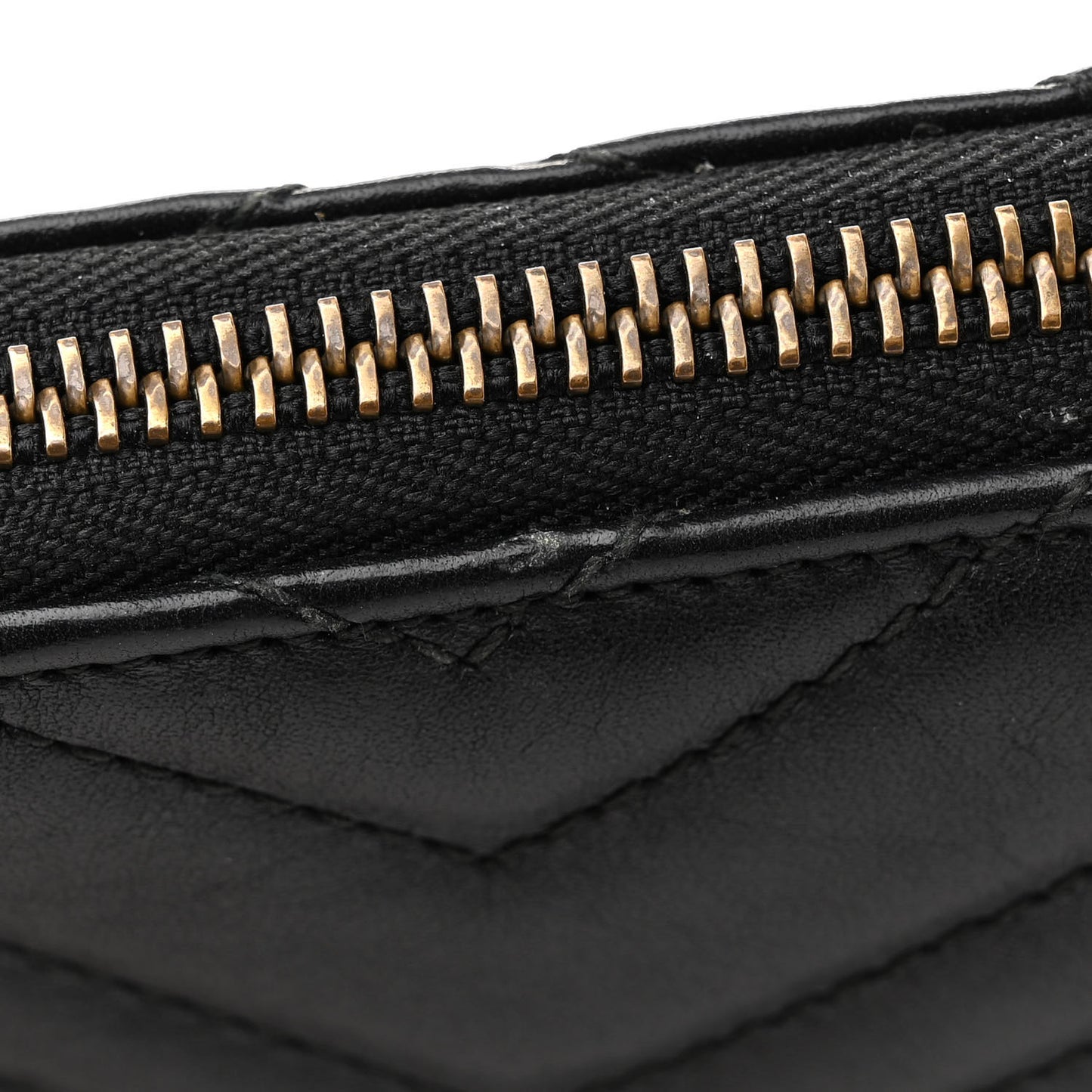 Calfskin Matelasse GG Marmont Wallet Chain Bag Black