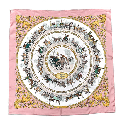 Hermes Silk La Promenade De Longchamps Scarf 90 1 of 5