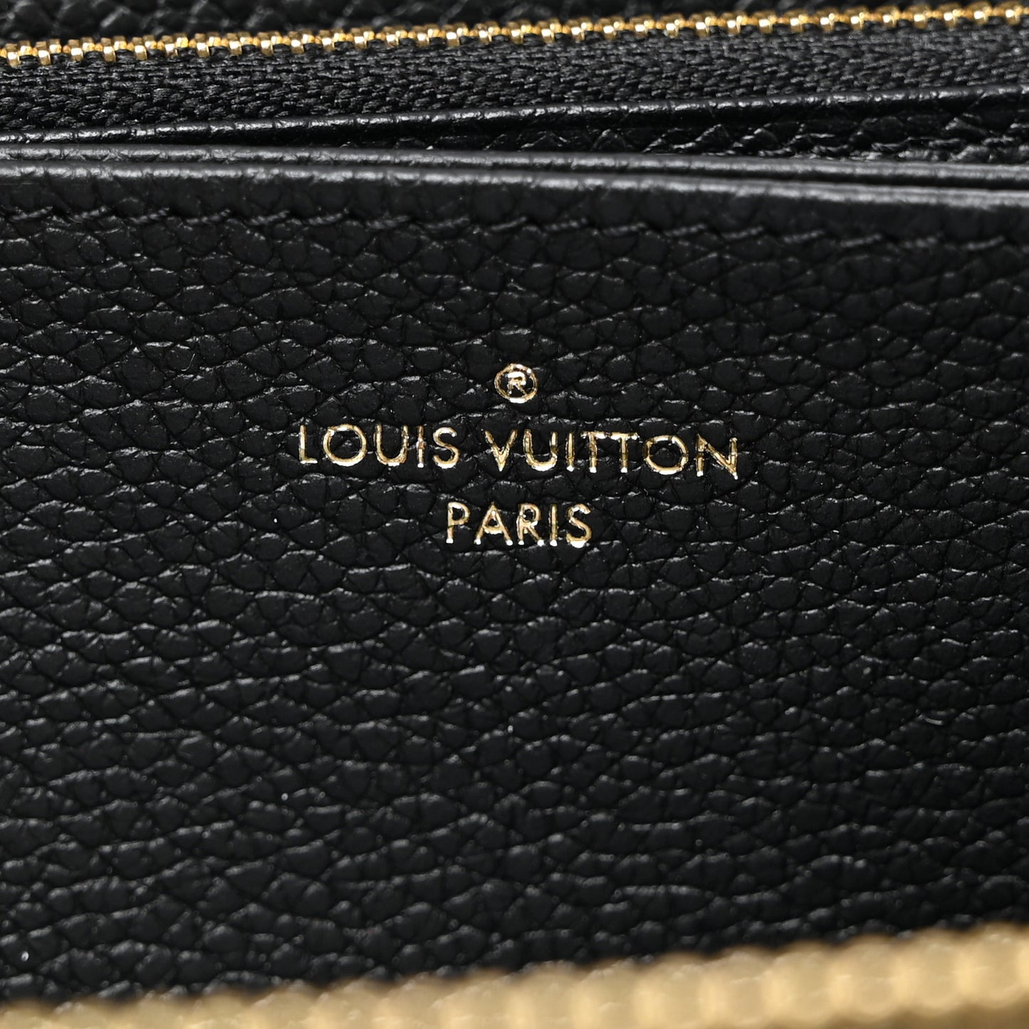 Empreinte Monogram Giant Zippy Wallet Black Beige