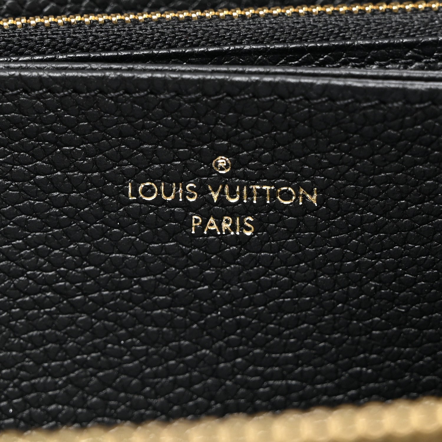 Louis Vuitton Empreinte Monogram Giant Zippy Wallet Black Beige 6 of 6