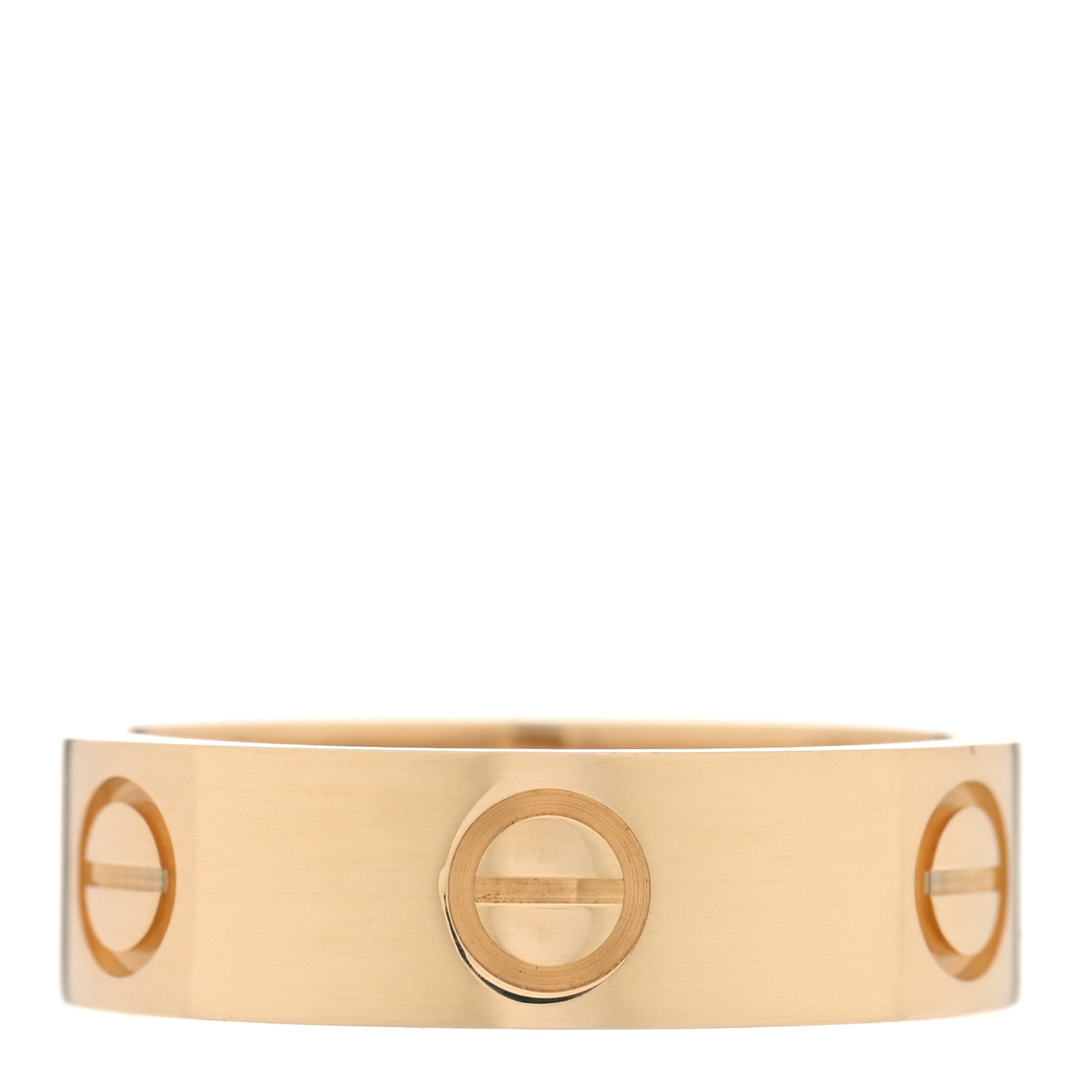 Cartier 18K Yellow Gold 5.5mm LOVE Ring 53 6.5 1 of 5