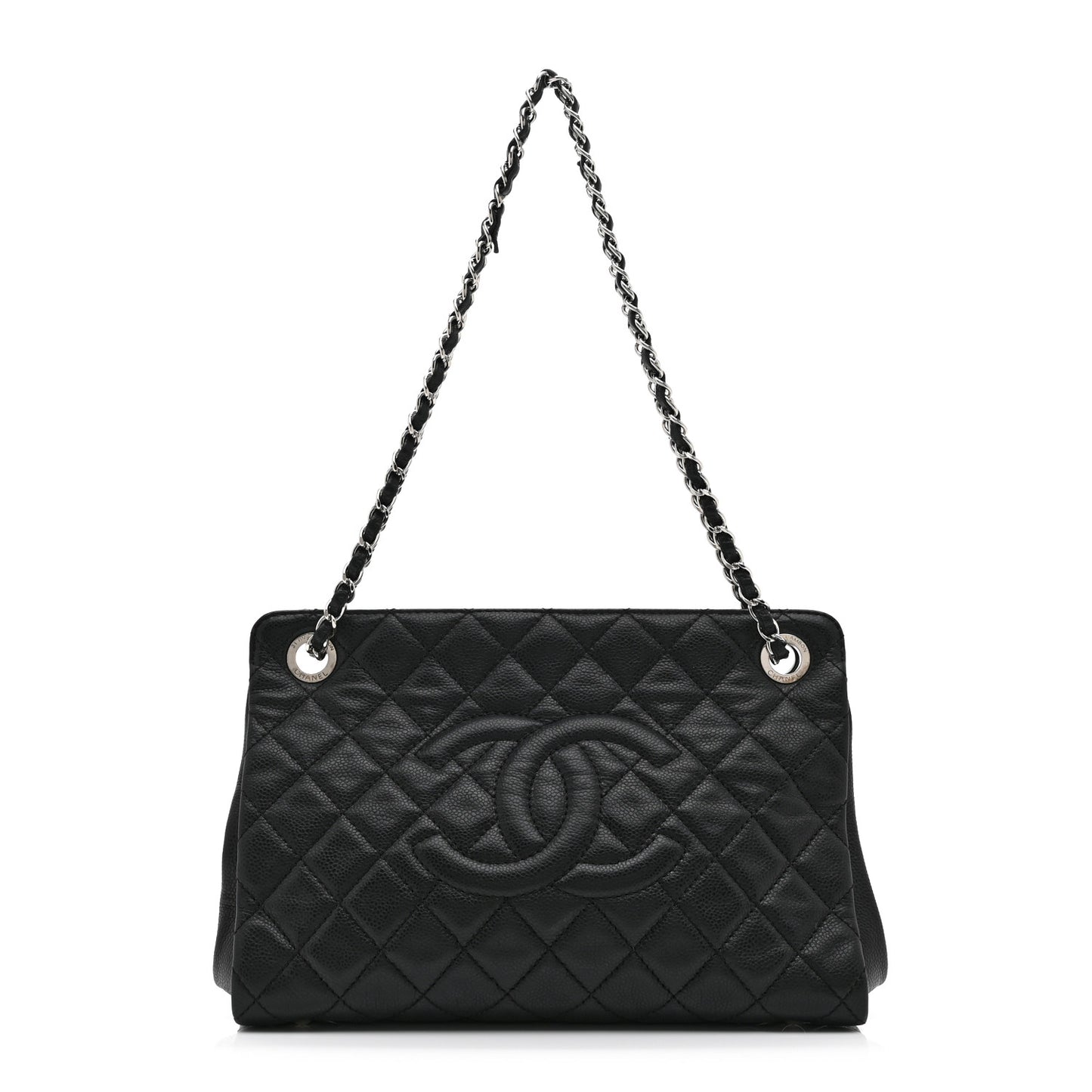 Caviar Quilted CC Timeless Soft Tote Black