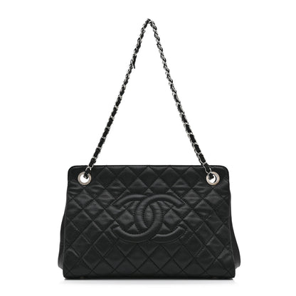 Chanel Caviar Quilted CC Timeless Soft Tote Black 1 of 10