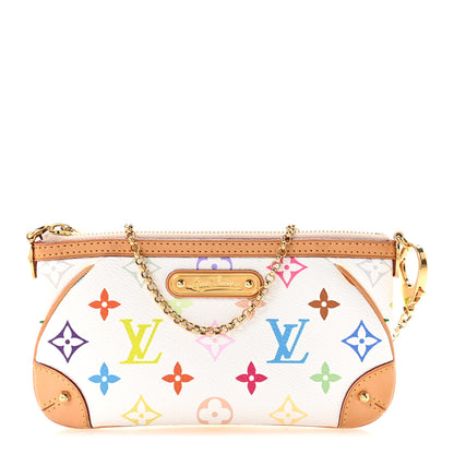 Louis Vuitton Monogram Multicolor Pochette Milla MM White 1 of 9