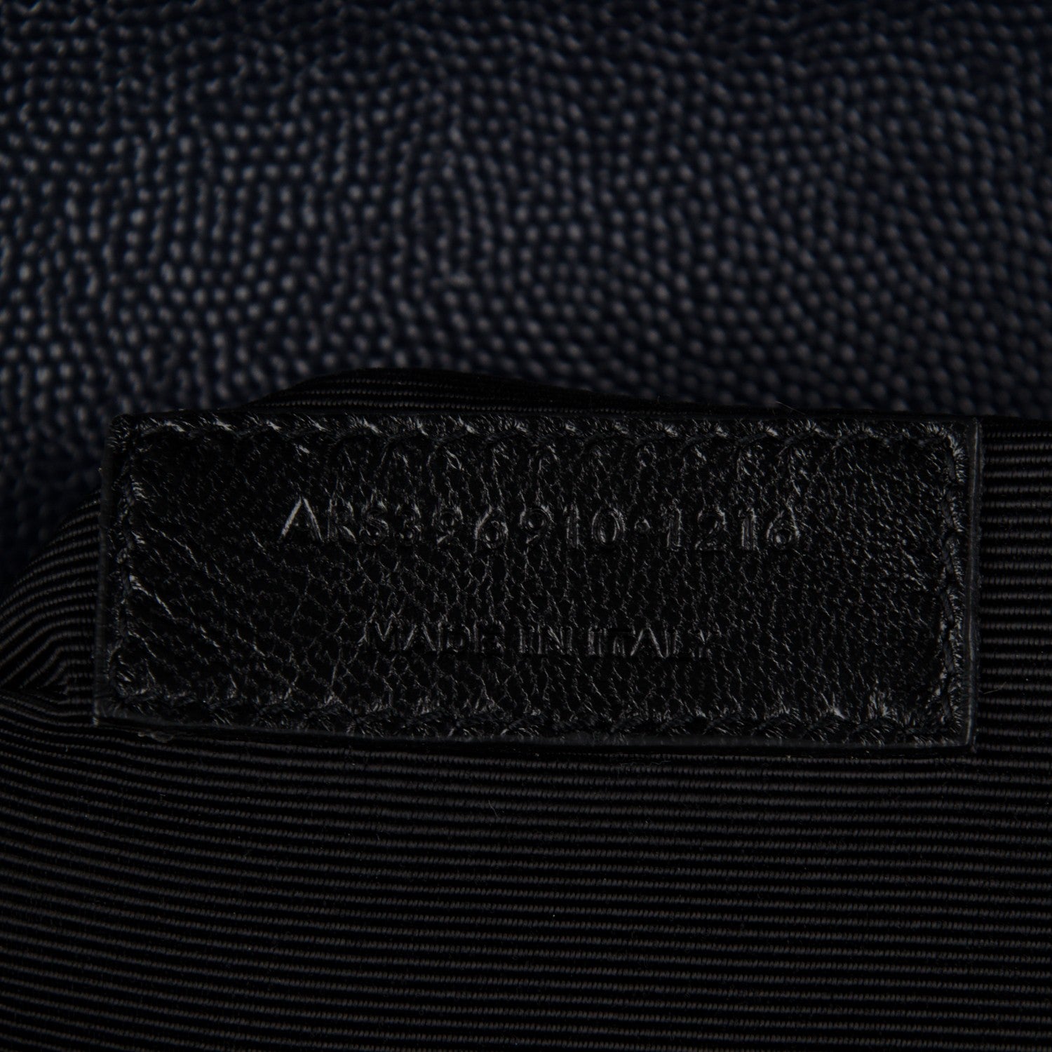 Saint Laurent Grain De Poudre Mixed Matelasse Large Triquilt Monogram Satchel Deep Marine 8 of 8