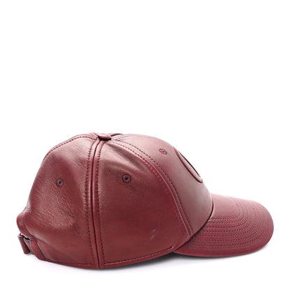 Gucci Calfskin Interlocking G Baseball Hat S Bordeaux 6 of 9