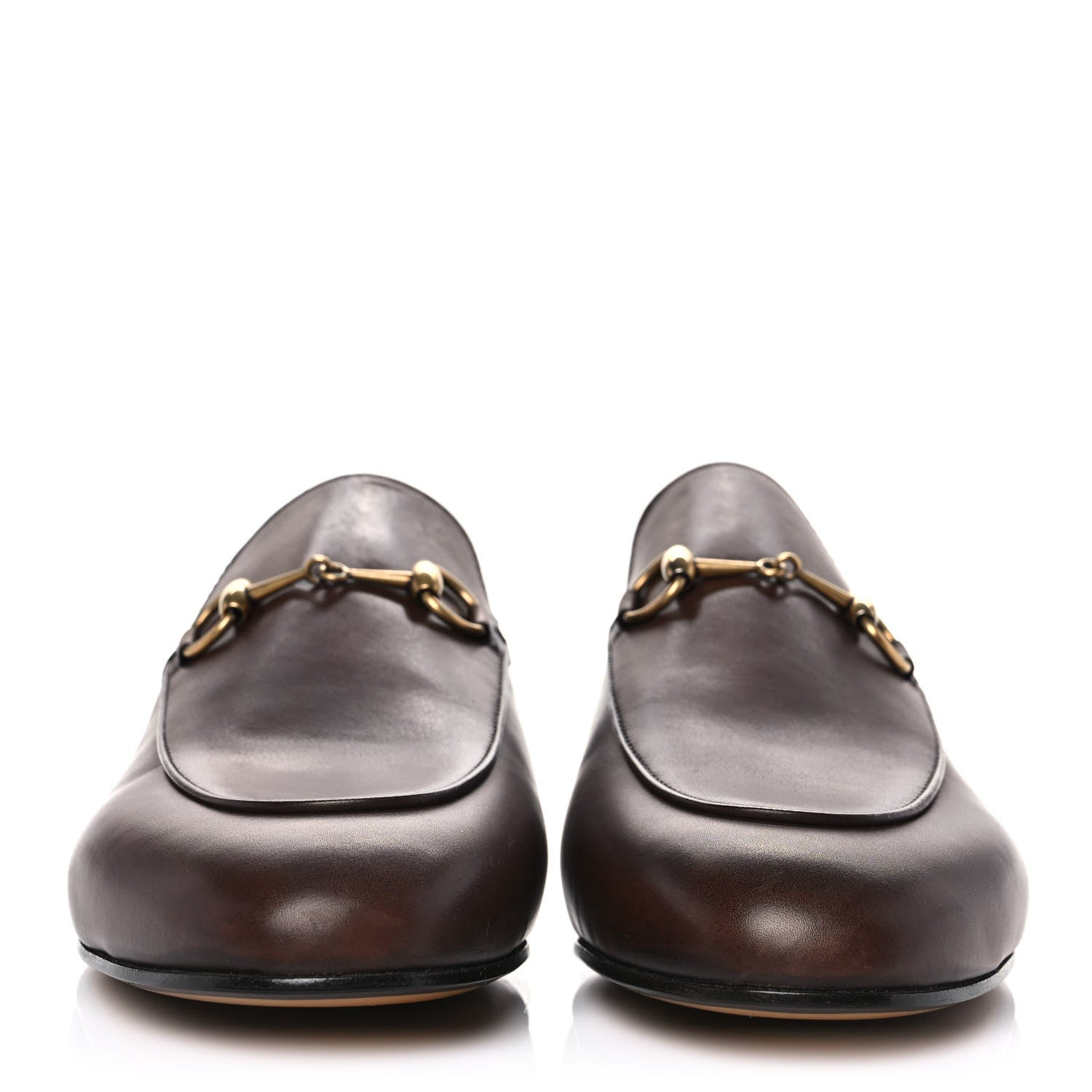 Gucci Calfskin Womens Princetown Slippers 38.5 Brown 2 of 8