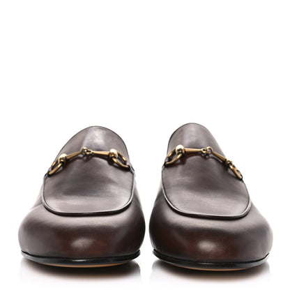 Gucci Calfskin Womens Princetown Slippers 38.5 Brown 2 of 8