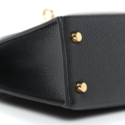 Hermes Epsom Mini Kelly Sellier 20 Black 8 of 9