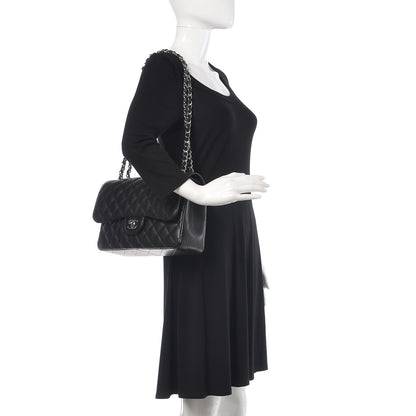 Chanel Caviar Quilted Jumbo Double Flap Black 2 of 9