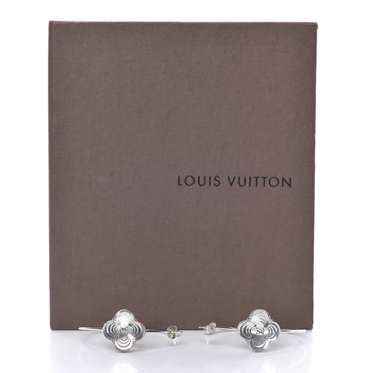 Louis Vuitton A La Folie Hoop Earrings Silver 5 of 5