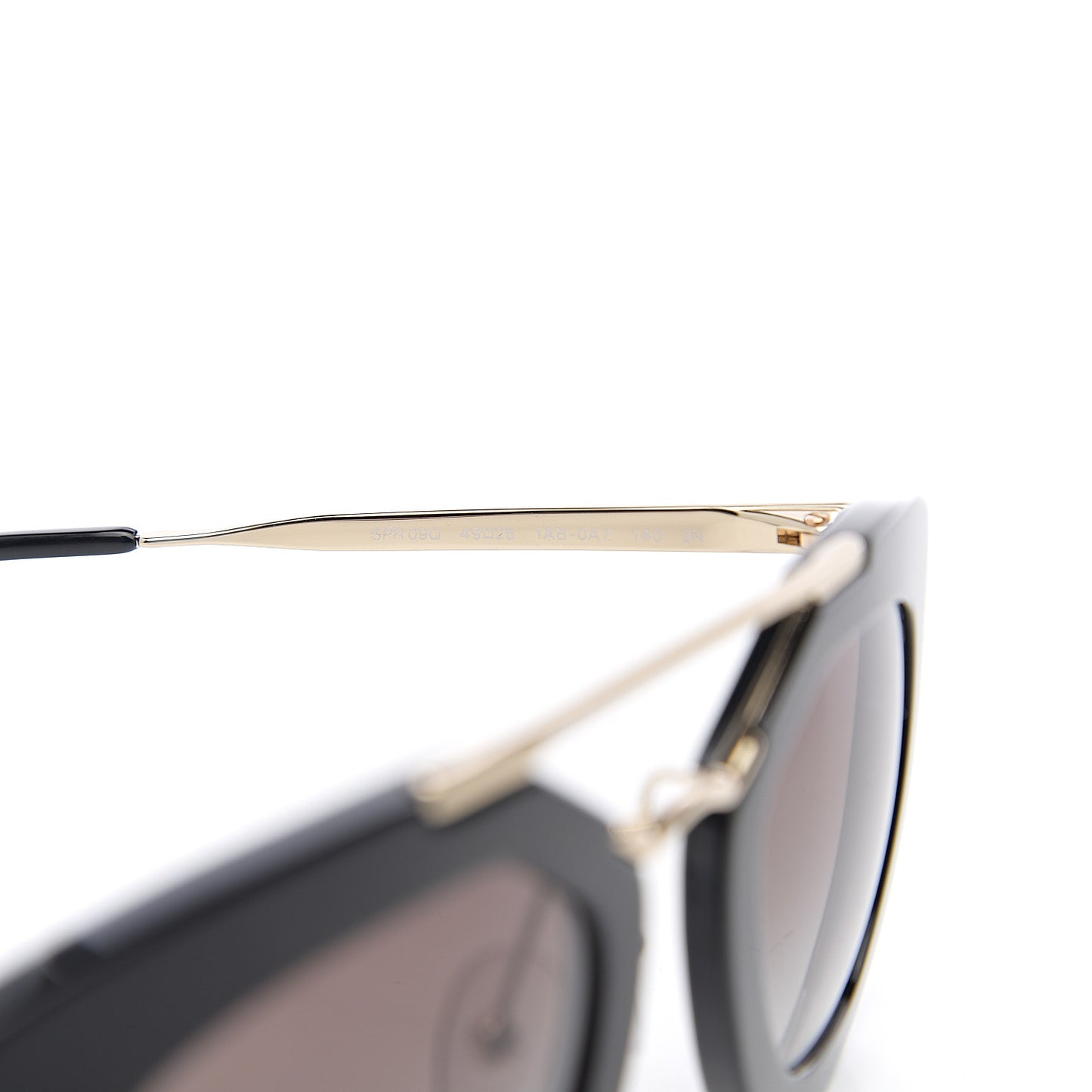 Acetate Cinema Sunglasses SPR 09Q Black
