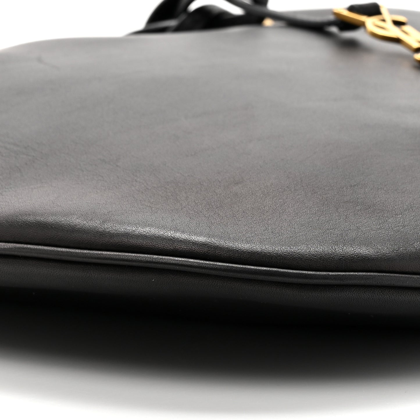 Smooth Calfskin Paris VII Large Flat Hobo Black