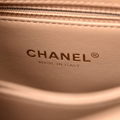 Chanel Caviar Quilted Mini Coco Handle Flap Beige 6 of 10