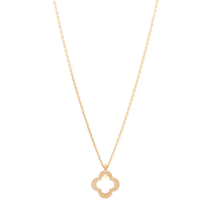 Van Cleef & Arpels 18K Yellow Gold Byzantine Alhambra Pendant Necklace 1 of 6