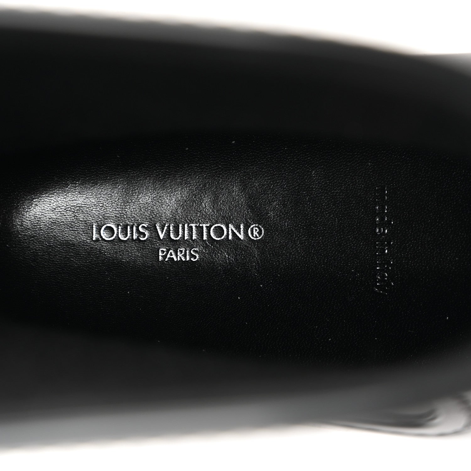 Louis Vuitton Rubber Embossed Monogram Drops Flat Half Boots 41 Black 6 of 7