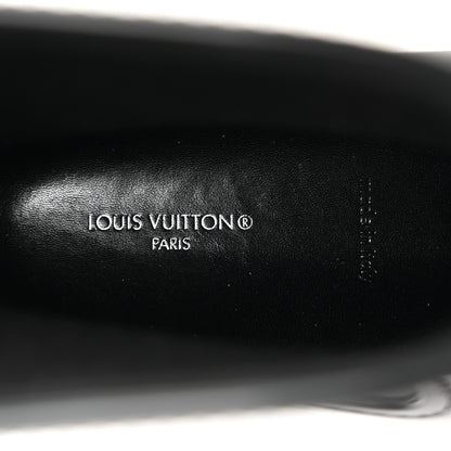 Louis Vuitton Rubber Embossed Monogram Drops Flat Half Boots 41 Black 6 of 7