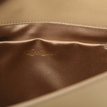Saint Laurent Calfskin Monogram Large Belle De Jour Clutch Nude 6 of 7