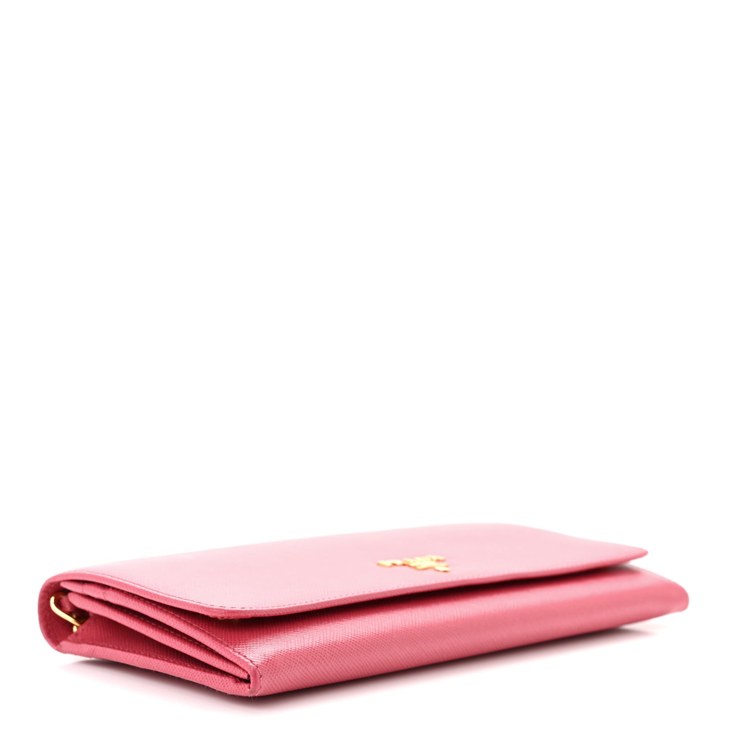 Saffiano Metal Oro Chain Wallet Peonia