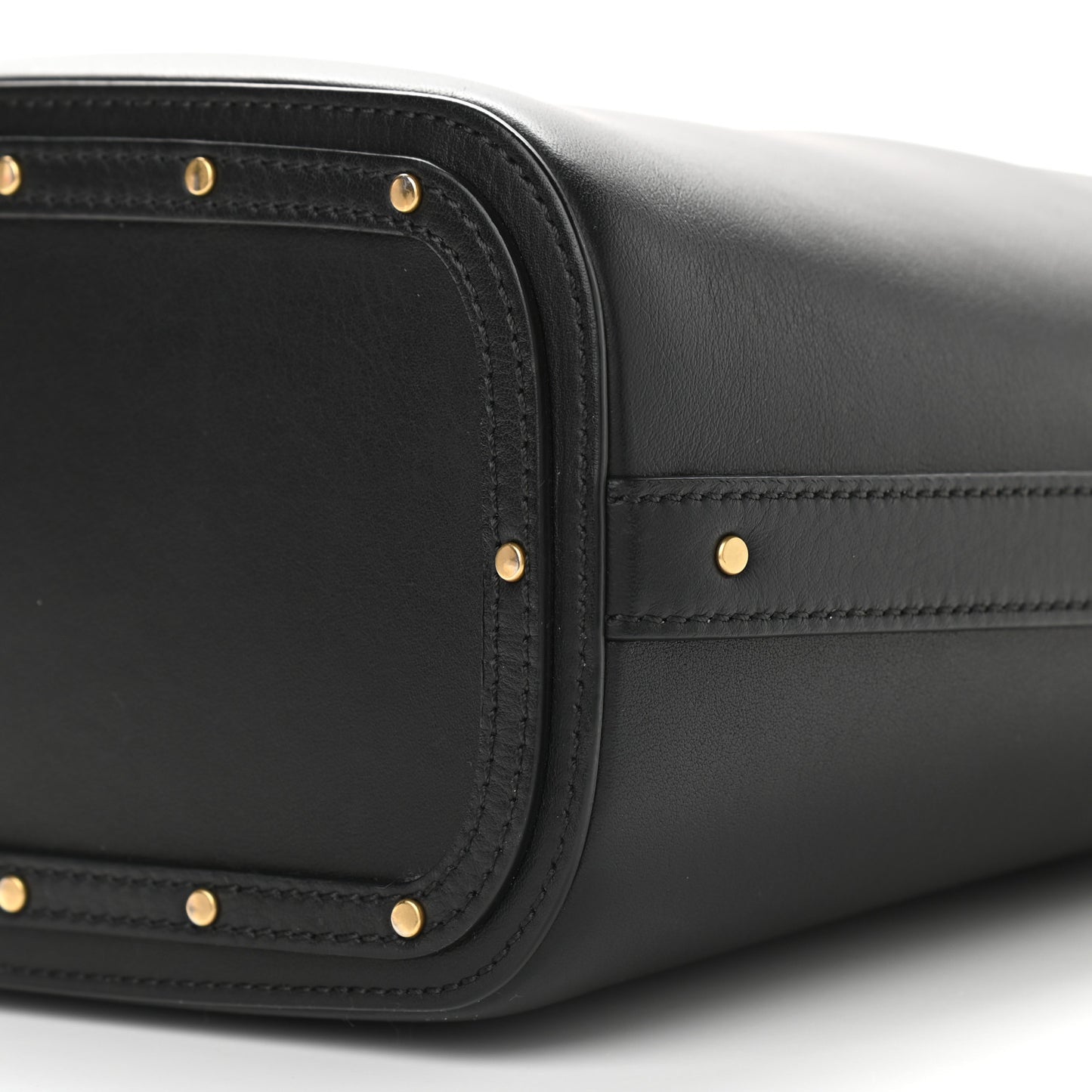 Smooth Calfskin Small Roy Bucket Bag Black