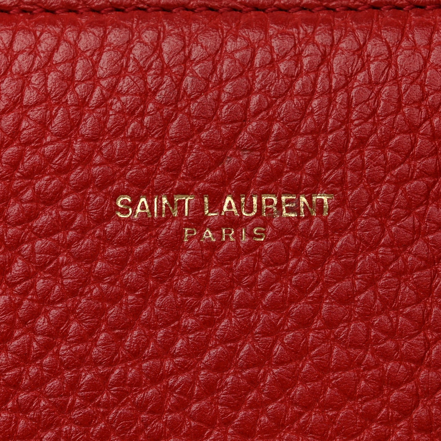 Grained Calfskin Nano Sac De Jour Lipstick Red