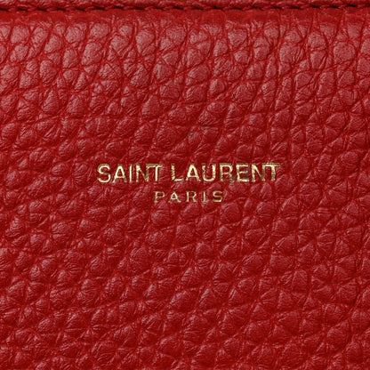 Saint Laurent Grained Calfskin Nano Sac De Jour Lipstick Red 7 of 13