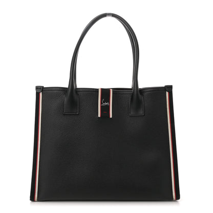 Christian Louboutin Grained Calfskin Large Nastroloubi Tote Black 1 of 11