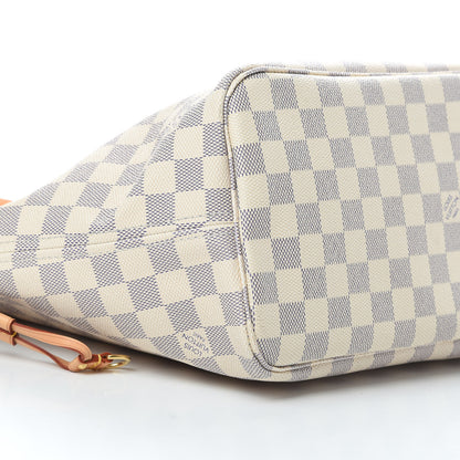 Louis Vuitton Damier Azur Neo Neverfull MM Rose Ballerine 9 of 11