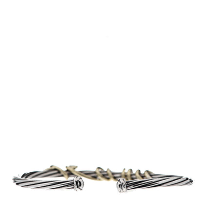 David Yurman Sterling Silver 14K Yellow Gold DY Whispers Te Amo Bracelet 2 of 3