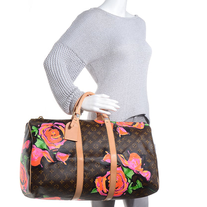 Louis Vuitton Monogram Roses Keepall 50 2 of 7