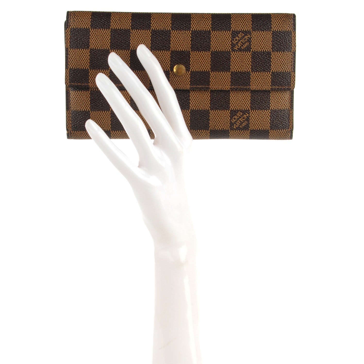 Louis Vuitton Damier Ebene Porte Tresor International Wallet 2 of 7