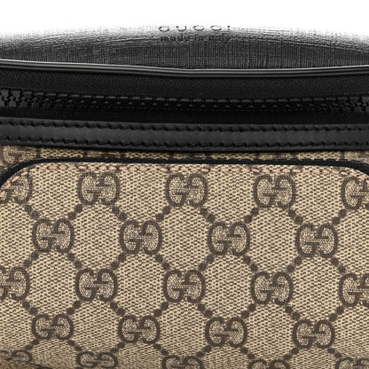 Gucci GG Supreme Monogram Belt Bag Black 9 of 11