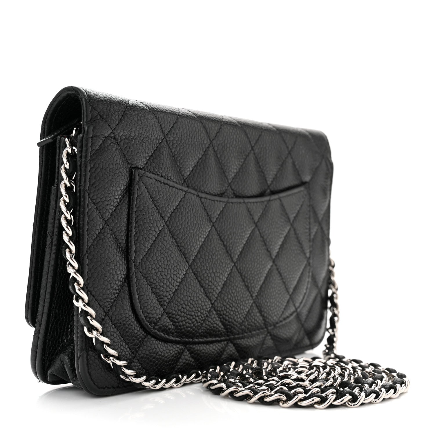 Chanel Caviar Quilted Wallet On Chain WOC Black 3 of 12