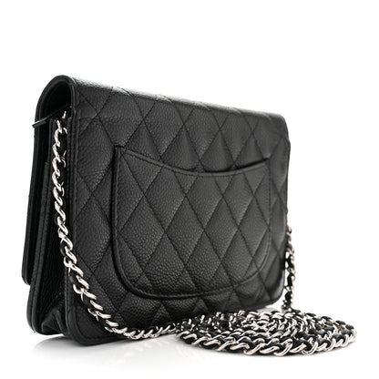 Chanel Caviar Quilted Wallet On Chain WOC Black 3 of 12