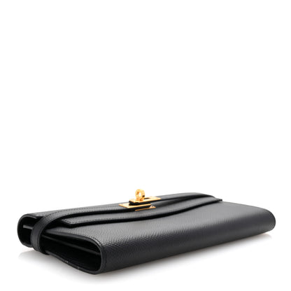 Hermes Epsom Kelly Longue Wallet Black 4 of 6