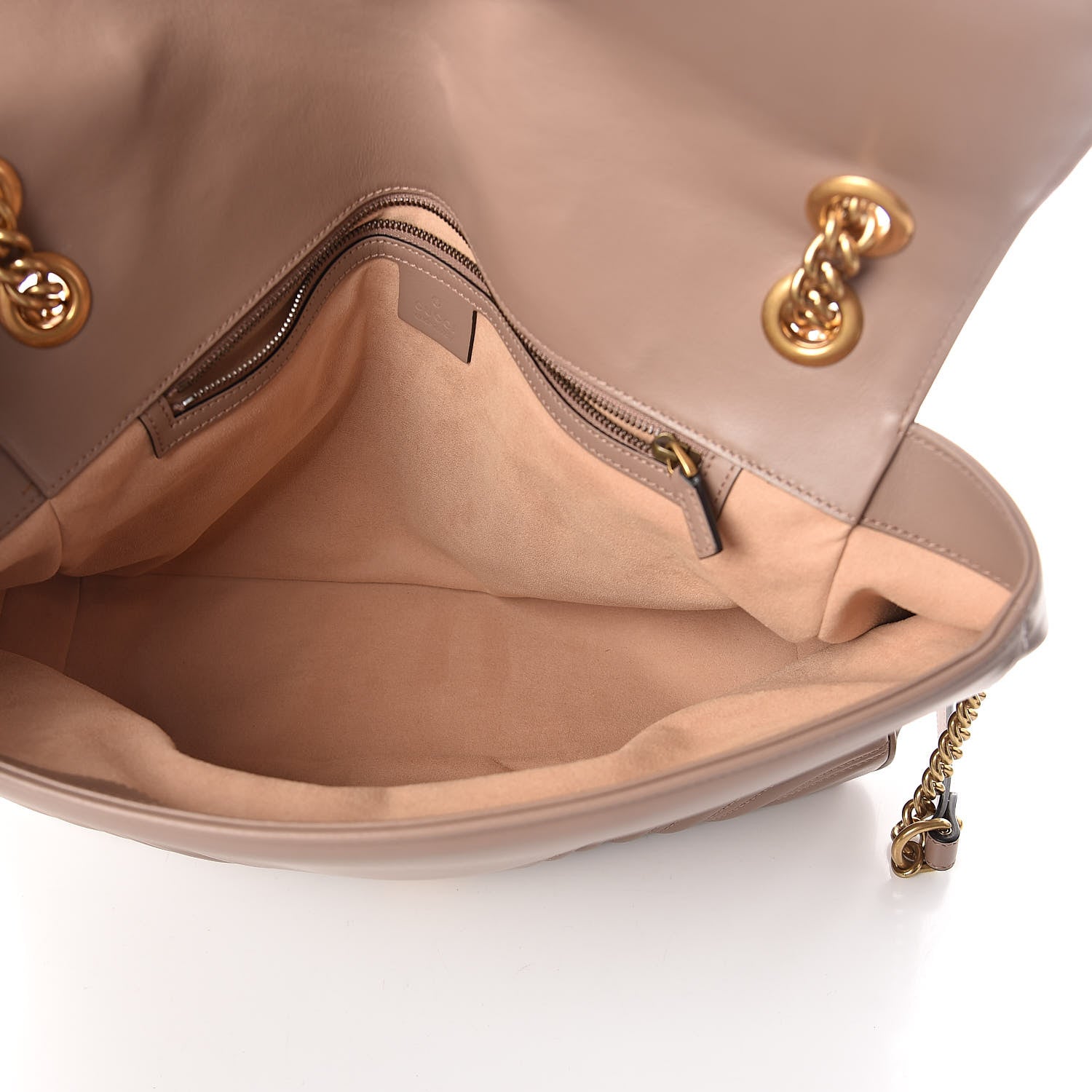 Gucci Calfskin Matelasse Large GG Marmont Shoulder Bag Porcelain Rose 5 of 10