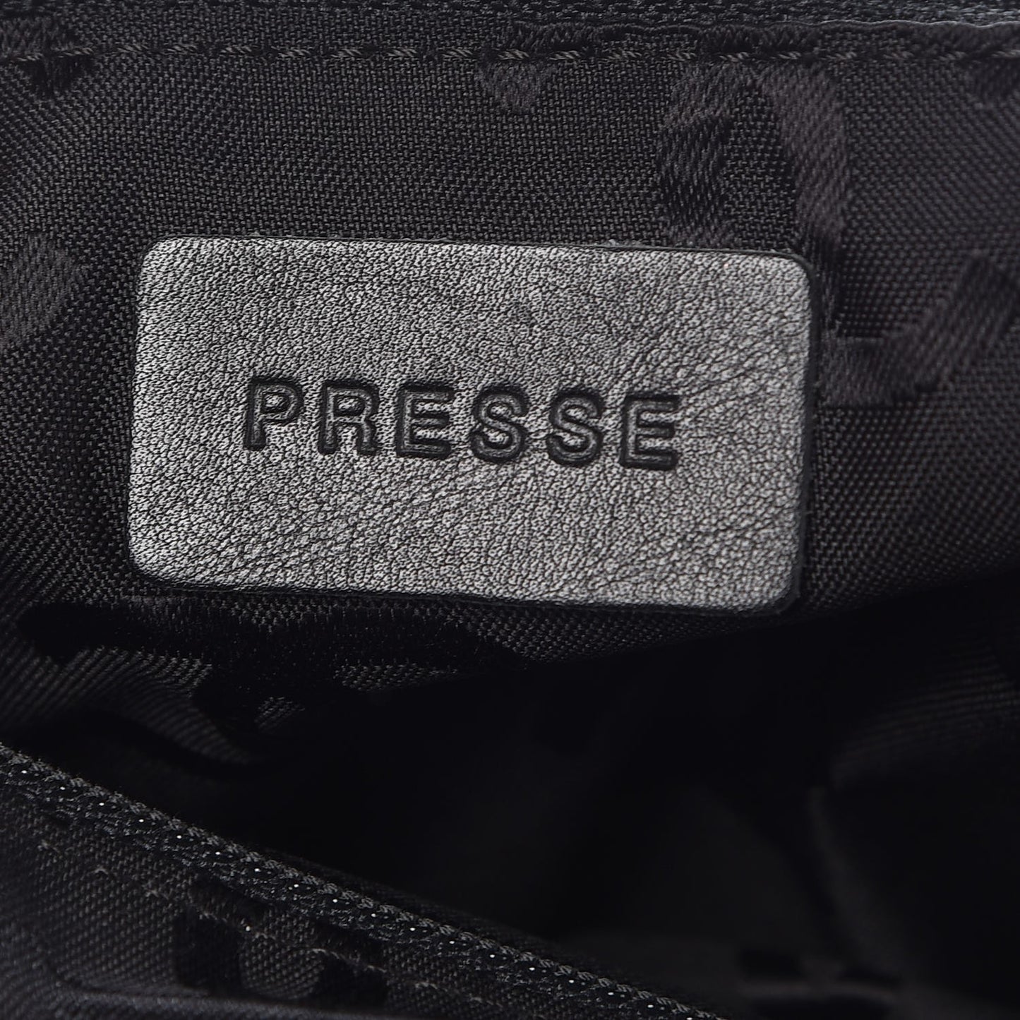 Suede Stitched Single Flap Black