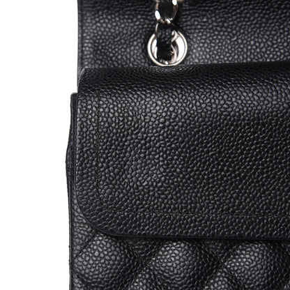 Chanel Caviar Quilted Medium Double Flap Black 10 of 12