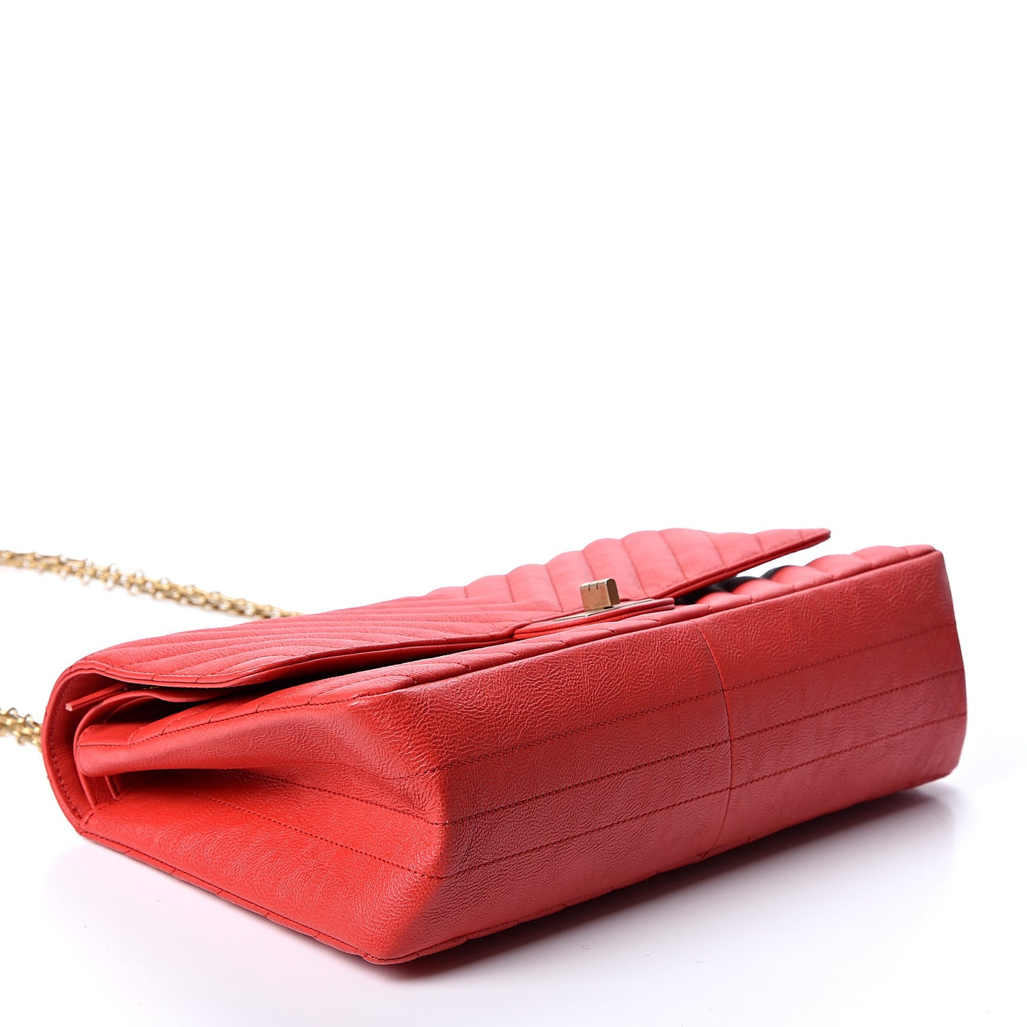 Calfskin Chevron Quilted 2.55 Reissue 226 Flap Red